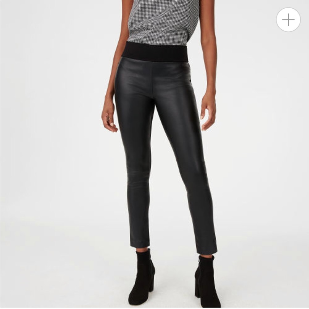 NWOT Club Monaco Tasha Leather Leggings Size 2